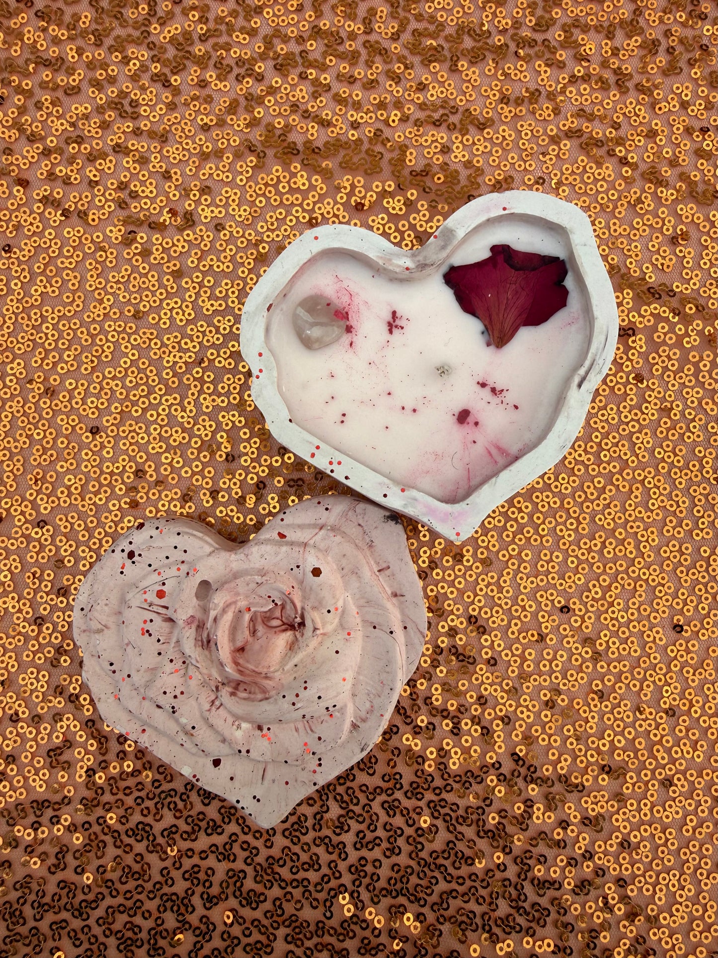 Valentine’s Candle + Body Oil Set