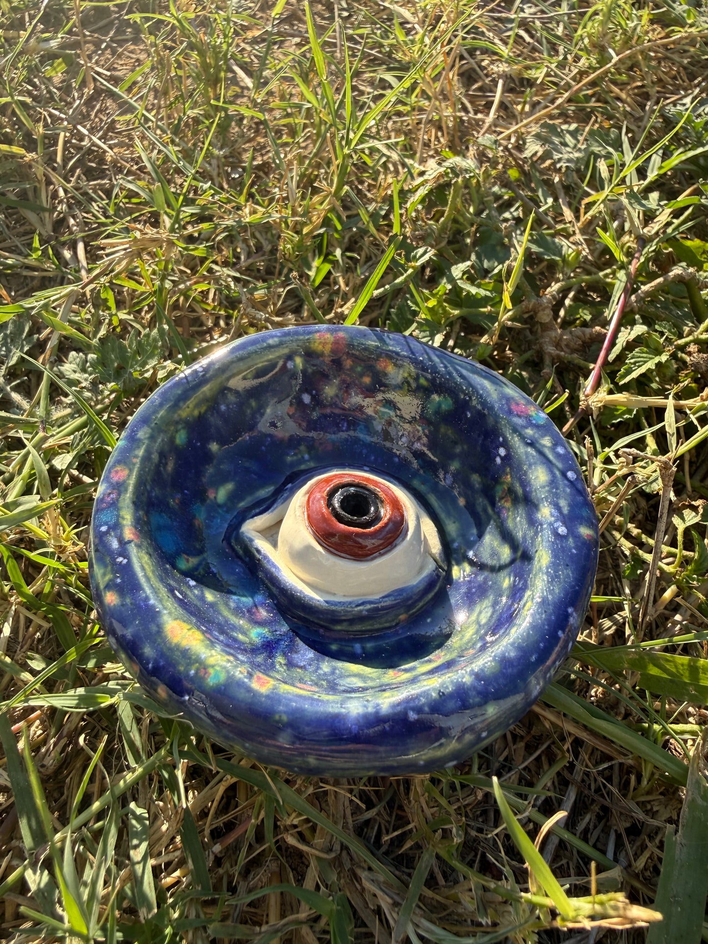 Handmade Eye Ball Incense Holder