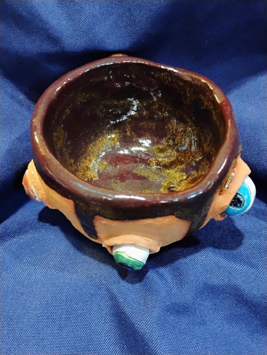 Handbuilt Eyeball Bowl