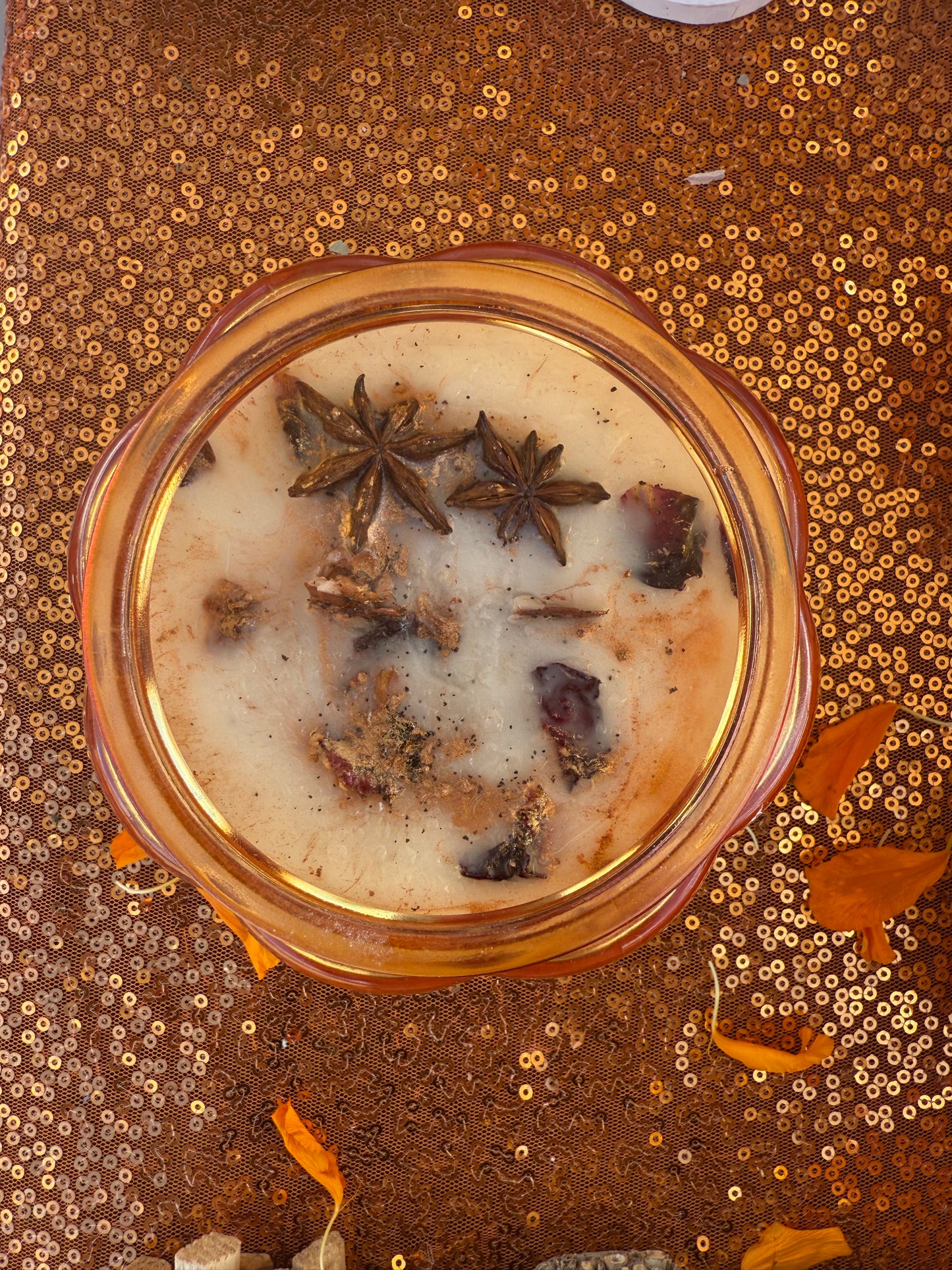 Organic Pumpkin Candle (Sparkly Wax)