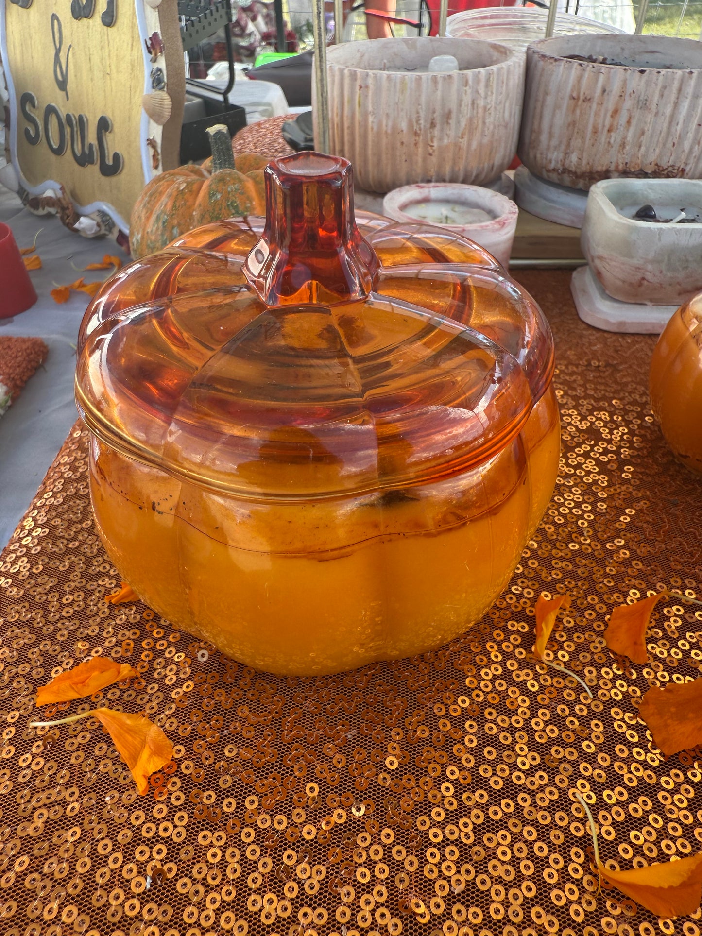 Organic Pumpkin Candle (Sparkly Wax)
