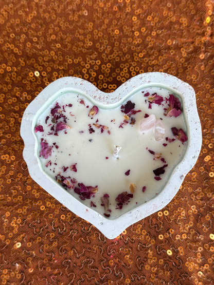 Valentine’s Candle + Body Oil Set