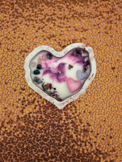 Valentine’s Candle + Body Oil Set