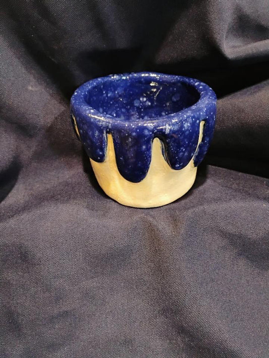 Hand Carved Drips Vase / Dish