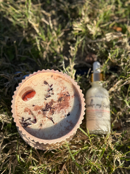 Valentine’s Candle + Body Oil Set