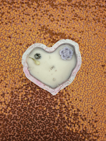 Valentine’s Candle + Body Oil Set