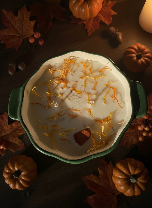 Green Pumpkin Candle