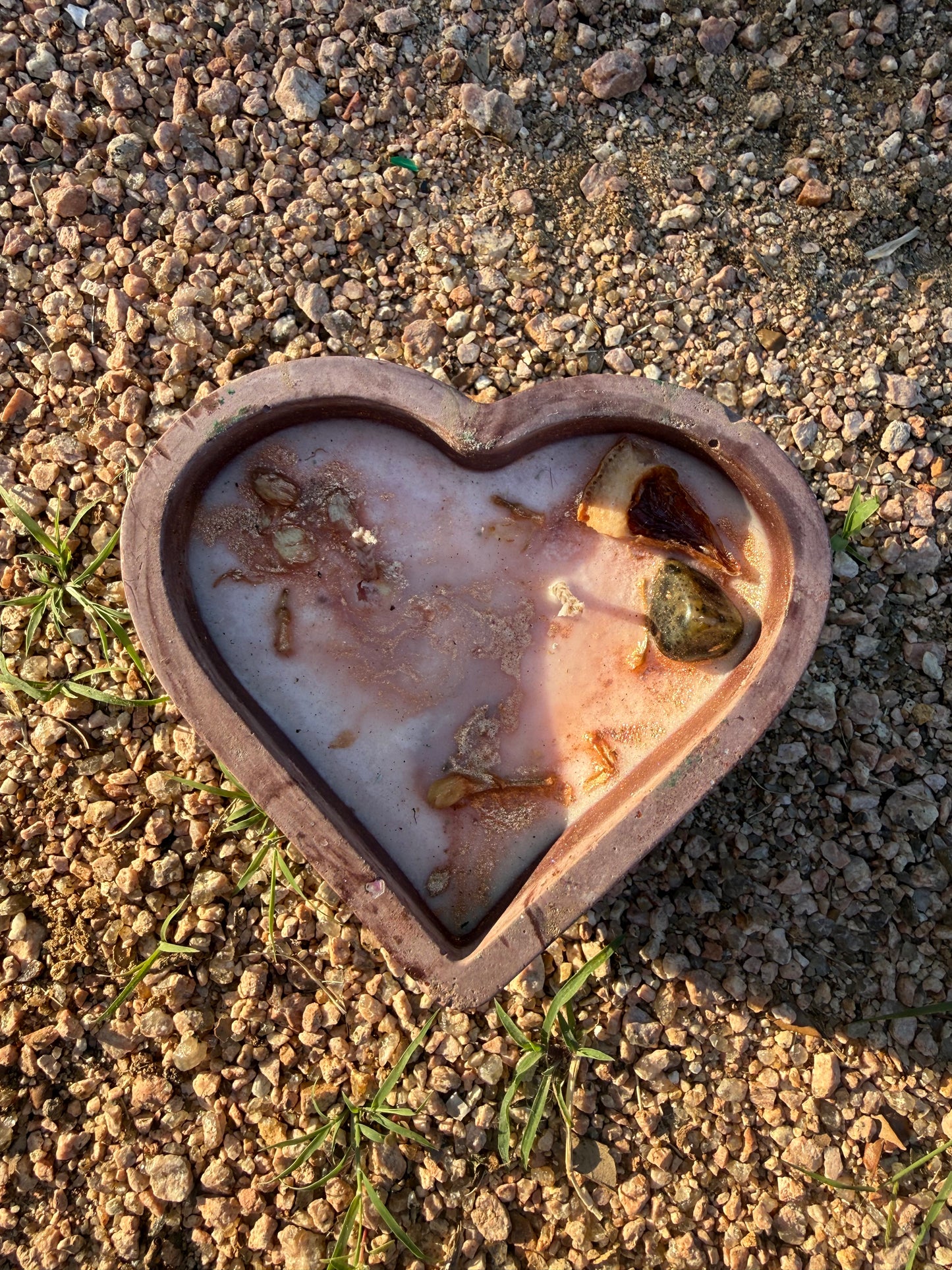Sunlit Heart Candle