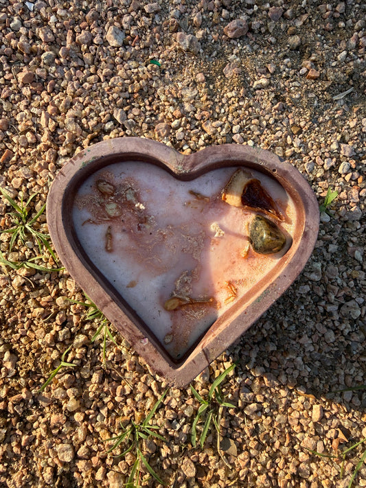 Sunlit Heart Candle